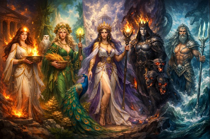 3ª Geração: Os Deuses Olímpicos e a Titanomaquia