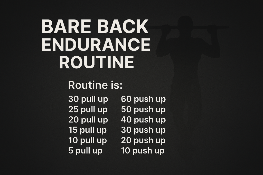 Bare Back Endurance Routine (Treino de Resistência Calistenia)